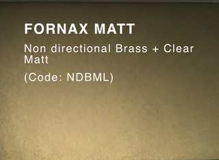 FORNAX MATT (Non-Directional Brass & Clear Matt)