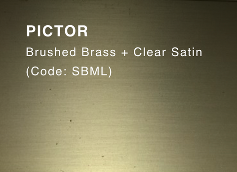 PICTOR (Brushed Brass & Clear Satin)