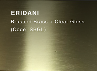 ERIDANI (Brushed Brass & Clear Gloss)