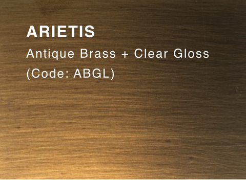 ARIETIS (Antique Brass & Clear Gloss)