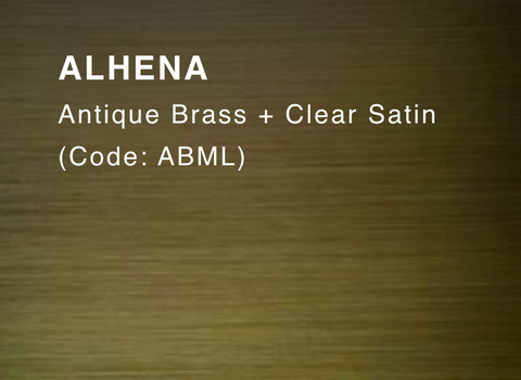 ALHENA (Antique Brass & Clear Satin)