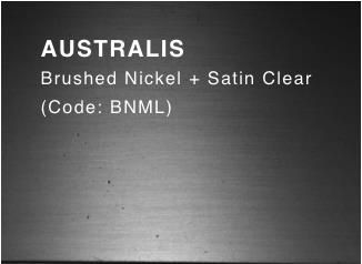 AUSTRALIS (Brushed Nickel & Satin Clear)