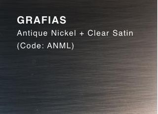 GRAFIAS (Antique Nickel & Clear Satin)