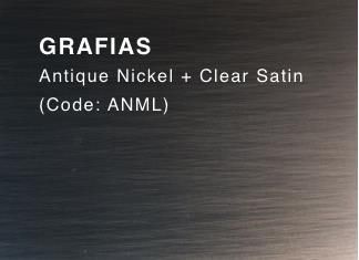 GRAFIAS (Antique Nickel & Clear Satin)