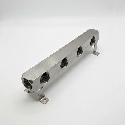 Block Manifold c/w Bracket / 4 Way