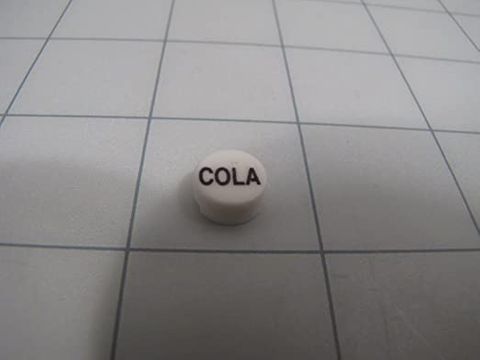 Round Button Cap / COLA / Blue-White