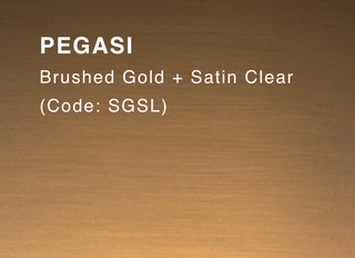 PEGASI (Brushed Gold & Satin Clear)