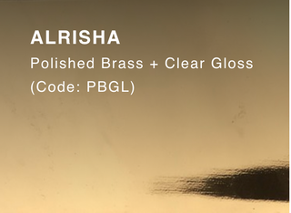 ALRISHA (Polished Brass & Clear Gloss)