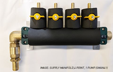 Glycol Manifold / Supply / 4 Point / 1 Pump