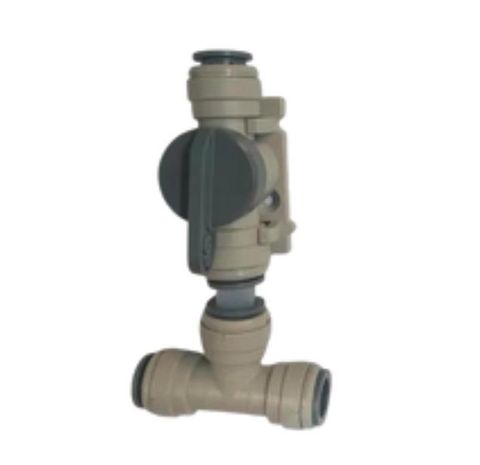 Shut Off Tee Assembly / 1/2" / incl. mount clip