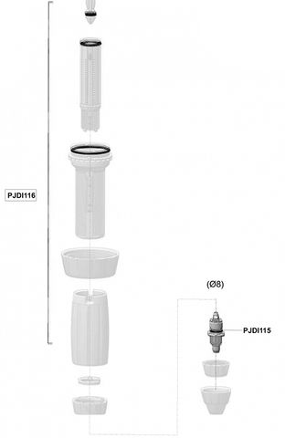 Service Kit / Dosatron D3RE2 / w. Non-Return Valve