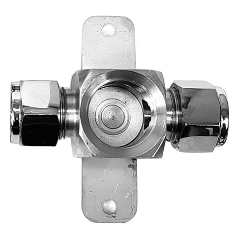 Washout / Cross Trunk - 1/2" -S/S. (Dual Inlet)