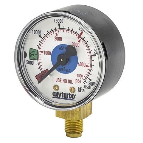 Gauge / Contents / 0-30000KPa / 1/8" bspm / Suit OxyTurbo (SPRGI300IG)