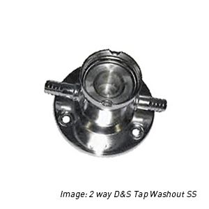 Washout Cup / Wallmount / D & S Type / 2x10mm Barb