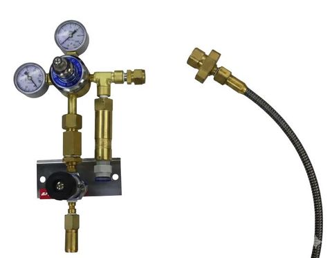 Primary Gas Regulator/ Wall Mount w/ Flexi Lead + Isolation Valve (GA-TEPBR