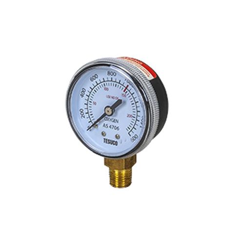Pressure Gauge / 600 kPa CO2 1/4" NPT Suit RT1BCDSP