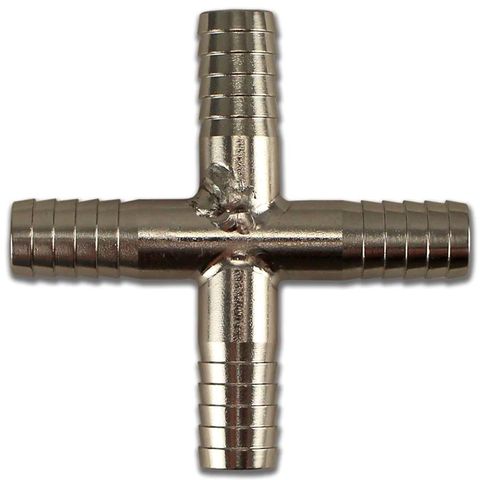 Barbed Cross / Stainless / 6mm