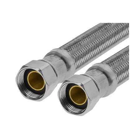Braided Water Flexi Hose / 1000mm / 1/2" x 1/2" Female Cone (WM)