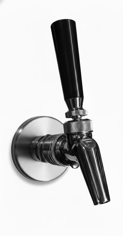 Wallmount plate with satin cover / 3/4" BSPF Spigot to 5/16"JG