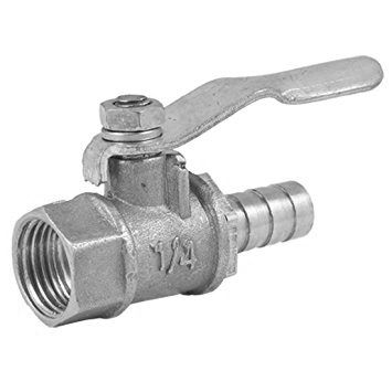 Ball Valve 1/4" bsp +  1/4" x 6mm Tail