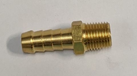 Hosetail / 9.5mm x 1/4"bspm / Brass