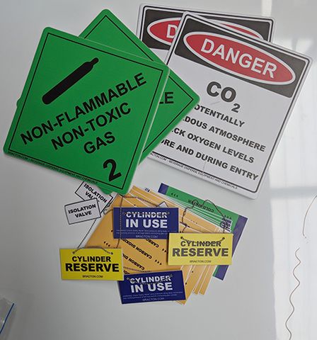 Gas System Signage Pack (AS5034 Compliance)