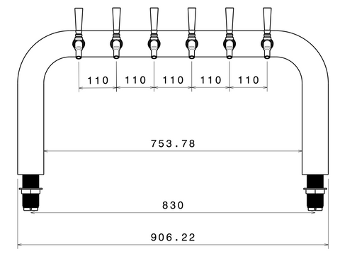 Font / Wembley Goalpost / Stainless / 6W