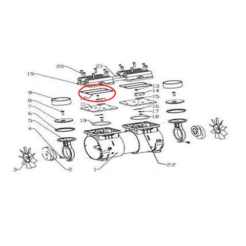 Cylinder Head O-ring Gasket (Red) / Suits all models