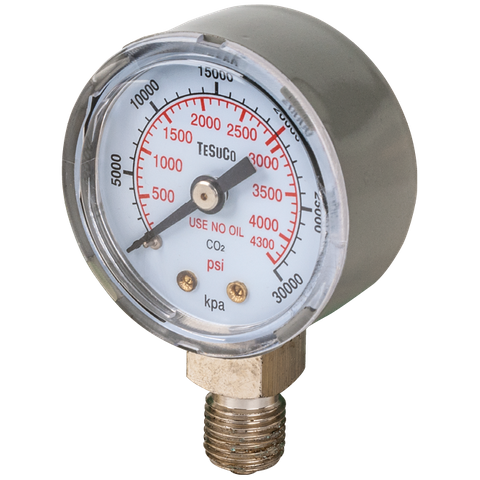 Gauge / Contents / 0-31500kpa / 1/4"bspm / Suit Primary Reg (SPRGC300CDS)