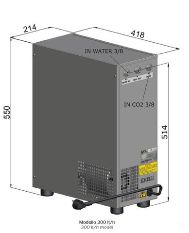 Carbonator / Celli 3.5L Tank 300LPH pump / 240V (LIMITED STOCK)