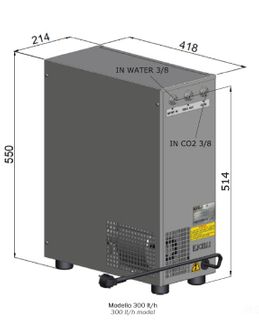 Carbonator / Celli 3.5L Tank 300LPH pump / 240V (LIMITED STOCK)
