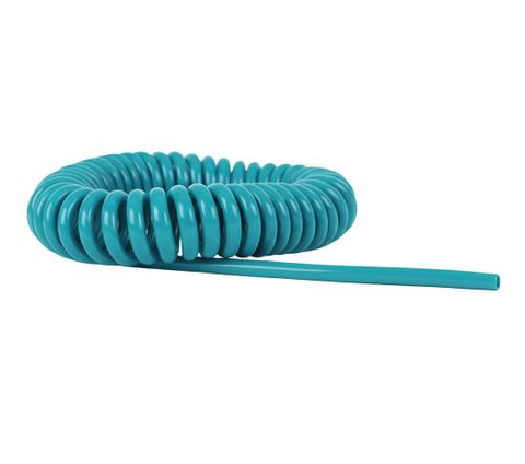 Tube / PU Coiled / Light Blue / 6x10mm / 5m