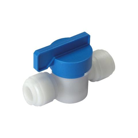 CDC / Shut Off Valve / 3/8" / White + Blue