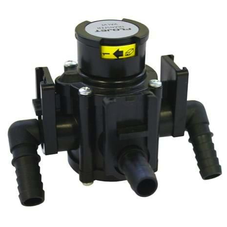 Flojet BIB transfer valve w/swivel elbows (Install 305-914mm from pump)