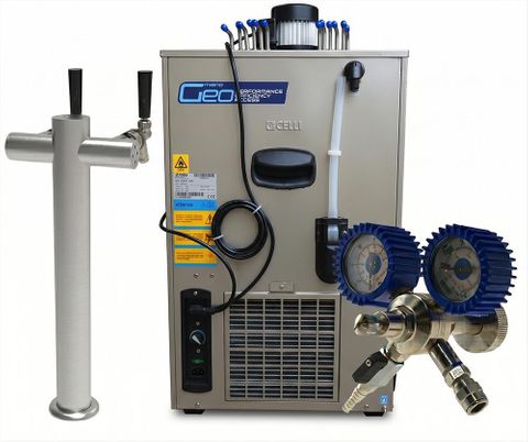 2 Tap Icebank Kit (3 Coil 2x20+13m) + 2W Tee Bar + Tap + Regulator