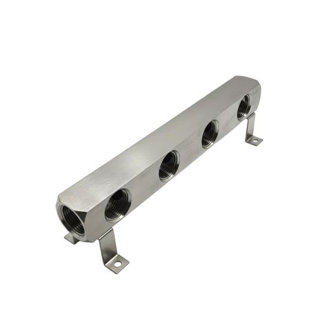 Block Manifold c/w Bracket / 4 Way