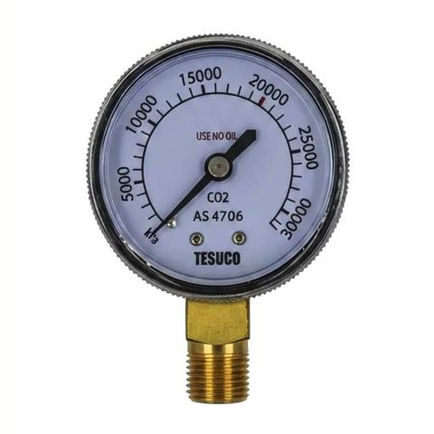 Pressure Gauge / 30,000 kPa CO2 1/4" NPT Suit RT1BCDSP