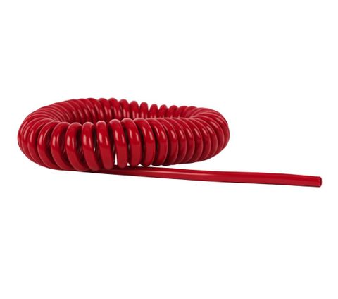 Tube / PU Coiled / Red / 6x10mm / 5m (special order)