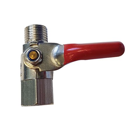 Component / Brass Chromed / Ball Valve / 1/4" M+F