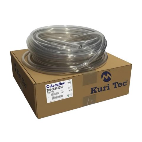 ACCUFLEX BEVLEX CLEAR PVC TUBING 3/8 ID X 5/8 OD 100Ft box (200-0610X100)