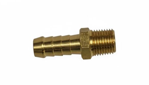 Hosetail / 9.5mm x 1/4"bspm / Brass