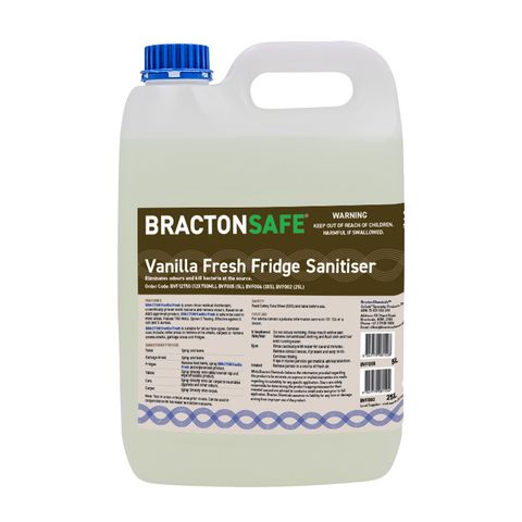 SURFACE SANITISER BRACTON VANILLA FRESH DEODORISER 3X5LTR
