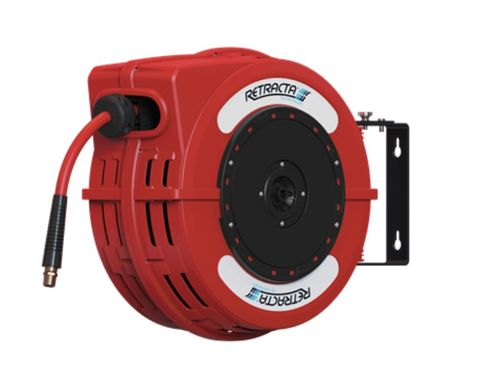 RETRACTA C1 HOSE REEL (RED) - HOT/COLD WATER 1/2" X 12M HOSE NO TRIGGER