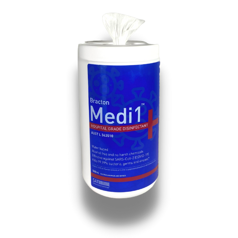 MEDI 1 BRACTON SURFACE SANITISER WIPES 12x80pk