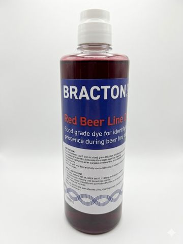 BRACTON SAFE  Beer Line Tracer Food Grade Red Dye 12x500ml