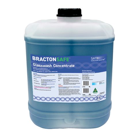 GLASS WASH DETERGENT BRACTON BLUE CONCENTRATE 25LTR
