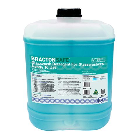 GLASS WASH DETERGENT BRACTON GREEN READY TO USE 25LTR