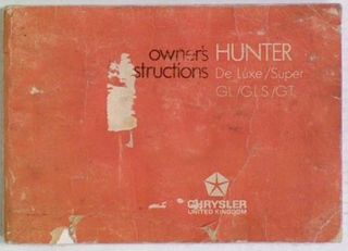 Hillman Hunter Owner's Instruction Handbook