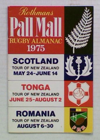 Rothmans Pall Mall Rugby Almanack 1975