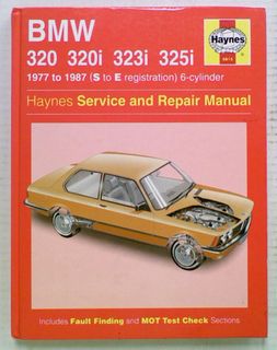 BMW 320 320i 323i 325i 1977 to 1987